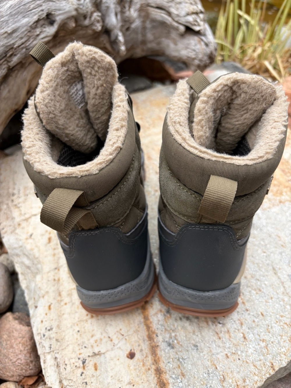 Ozark Trail Womens 8 Insulated Winter Snow Boots Brown Lace Up Hiking - Picture 2 of 8